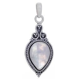Rainbow Moonstone Fancy Teardrop Pendant
