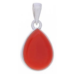 Carnelian Simple Teardrop Pendant