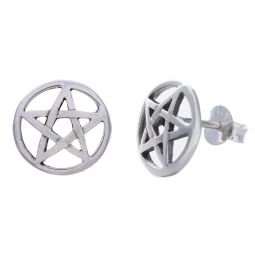Pentacle Stud Earrings