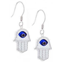 Fatima Hand w/ Evil Eye Earrings