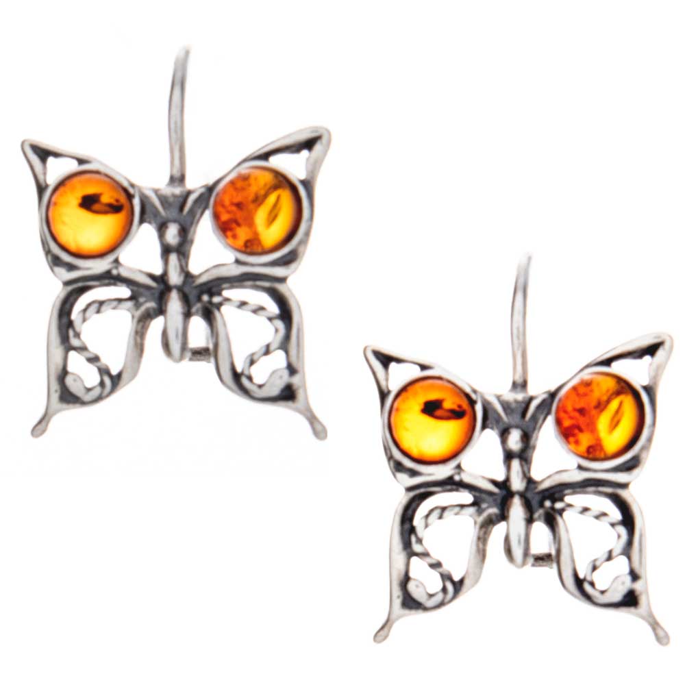 Butterfly Amber EARRINGS Asst'd Colors