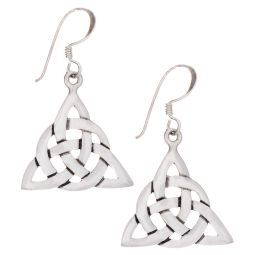 Traditional Triquetra Celtic Earrings (Each)