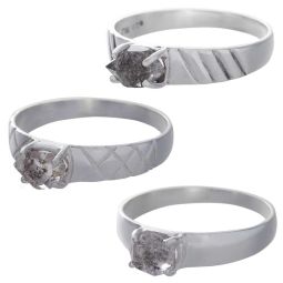 Herkimer Diamond Assorted Band Ring - Size 7