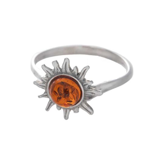Amber Ring - Sun - Size 6