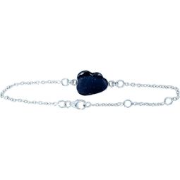 Sterling Silver Bracelet Cloud Charm - Black Tourmaline (Each)