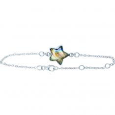 Sterling Silver Bracelet Star Charm - Labradorite (Each)