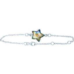 Sterling Silver Bracelet Star Charm - Labradorite (Each)