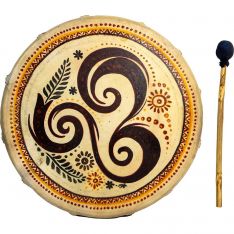 Ceremonial Drum - Triskelion Spiral (Each)