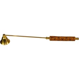 Candle Snuffer w/ Wood Handle - Flower of Life (Each)