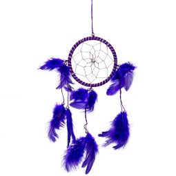 Dreamcatcher Small Purple Feathers (Pack of 4)