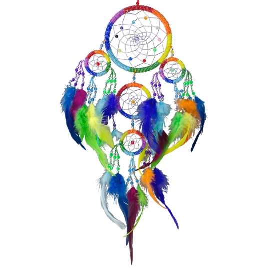 Dreamcatcher Beaded Chakras Rainbow (Each)