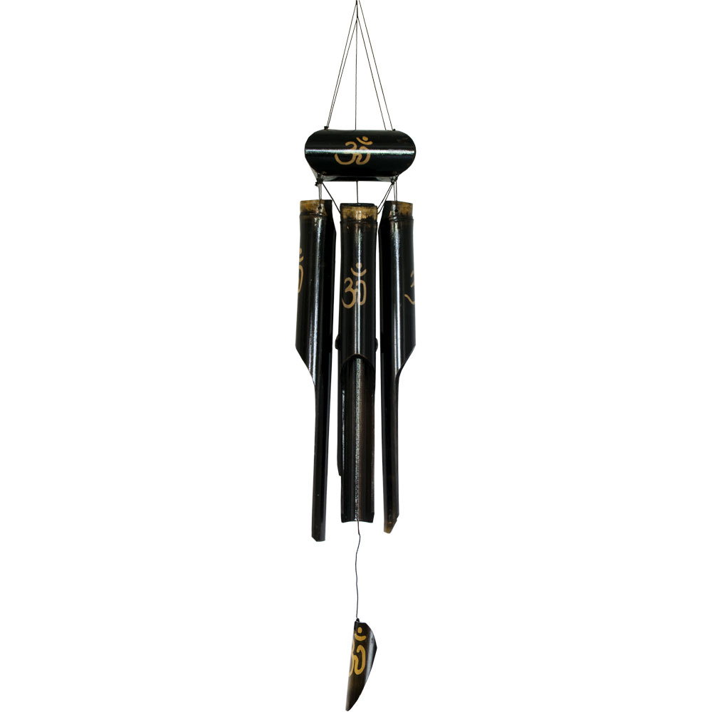 Bamboo Windchime Dark Brown & GOLD (each)