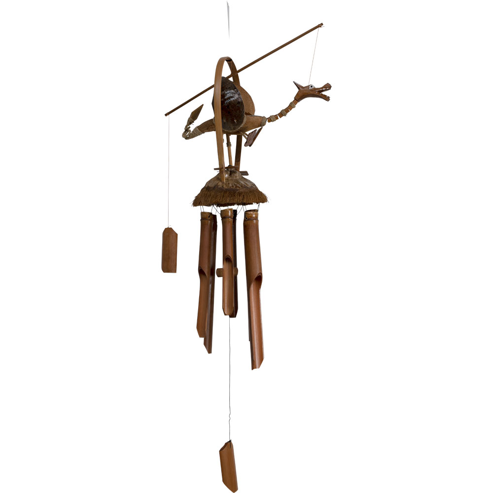 Bamboo Windchime Animated DRAGON (Each)