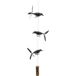 Wood Mobile Wind Spinner - Ravens (Each)