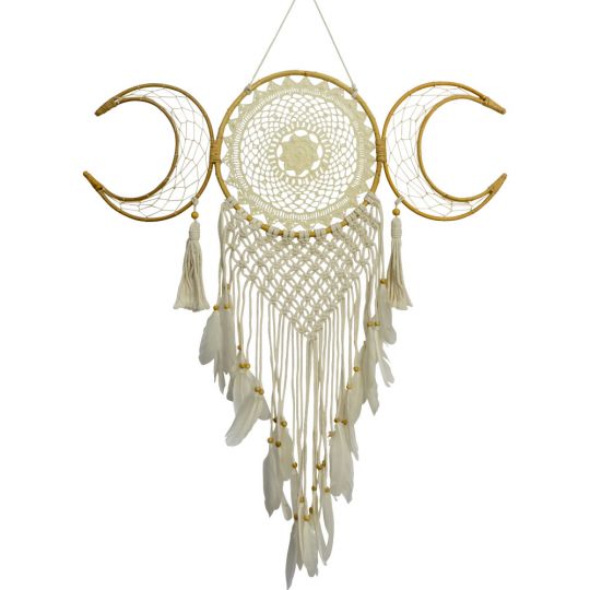 Dreamcatcher Woven Macrame - Triple Moon (Each)