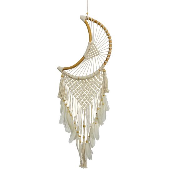 Dreamcatcher Macrame - Crescent Moon (Each)