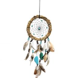 Dreamcatcher Wreath w/ Green & Blue Howlite (Each)