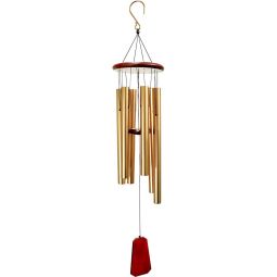 Wood & Metal Tuned Windchimes 45in - Bronze (Each)