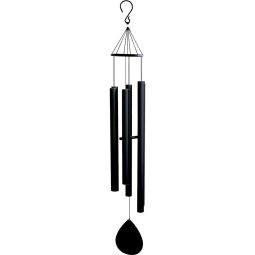 Iron Powder Coated Tuned Windchimes 50in - Black (Each)