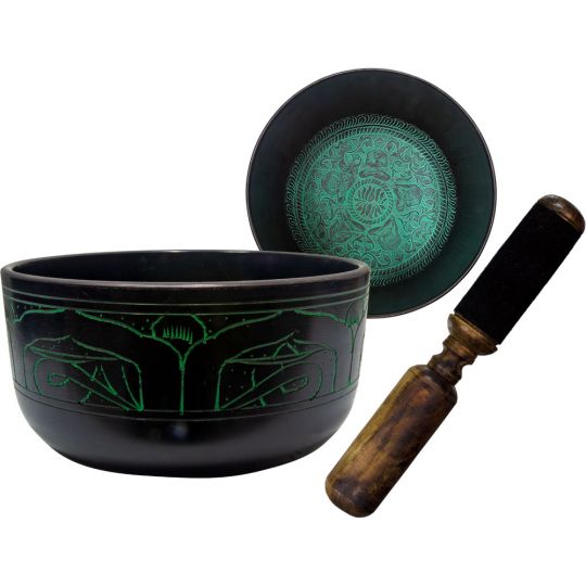 Singing Bowl Flat Sides Small Five Dhyani Buddhas  (each)