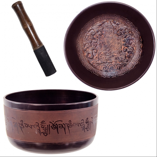 Singing Bowl Small Flat Sides Medecine Buddha  (each)