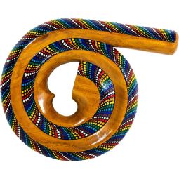 Wood Curved Didgeridoo Hand Painted - Chakra (Each)