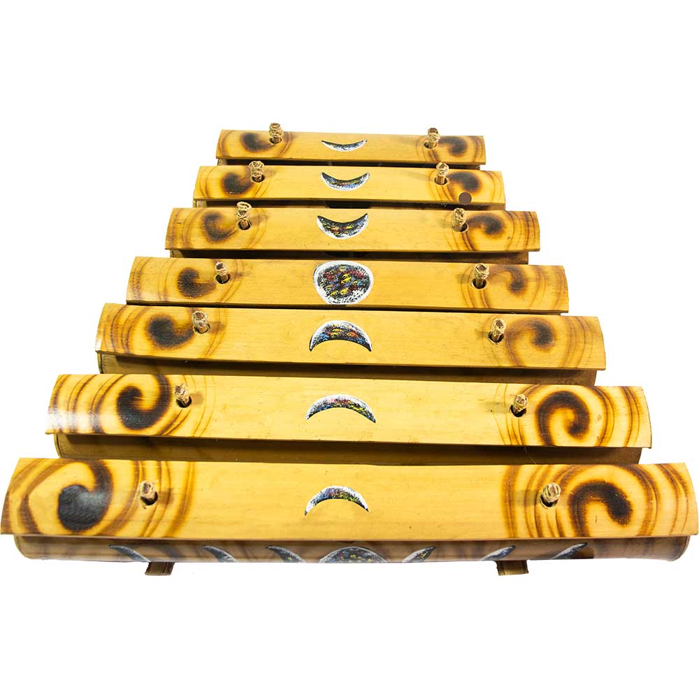 BAMBOO Xylophone w/ Hand Painted Moon Phases (Each)