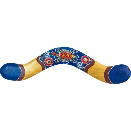 Boomerang Hand Painted Dot Design - Curved (Each)