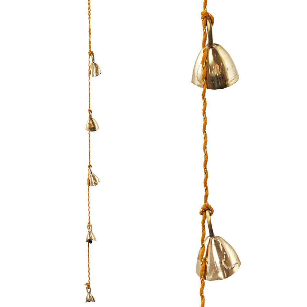 Brass Bells String w/GOLD String (Each)