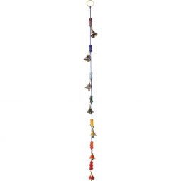 Brass Bells Blue String - Chakra (Each)
