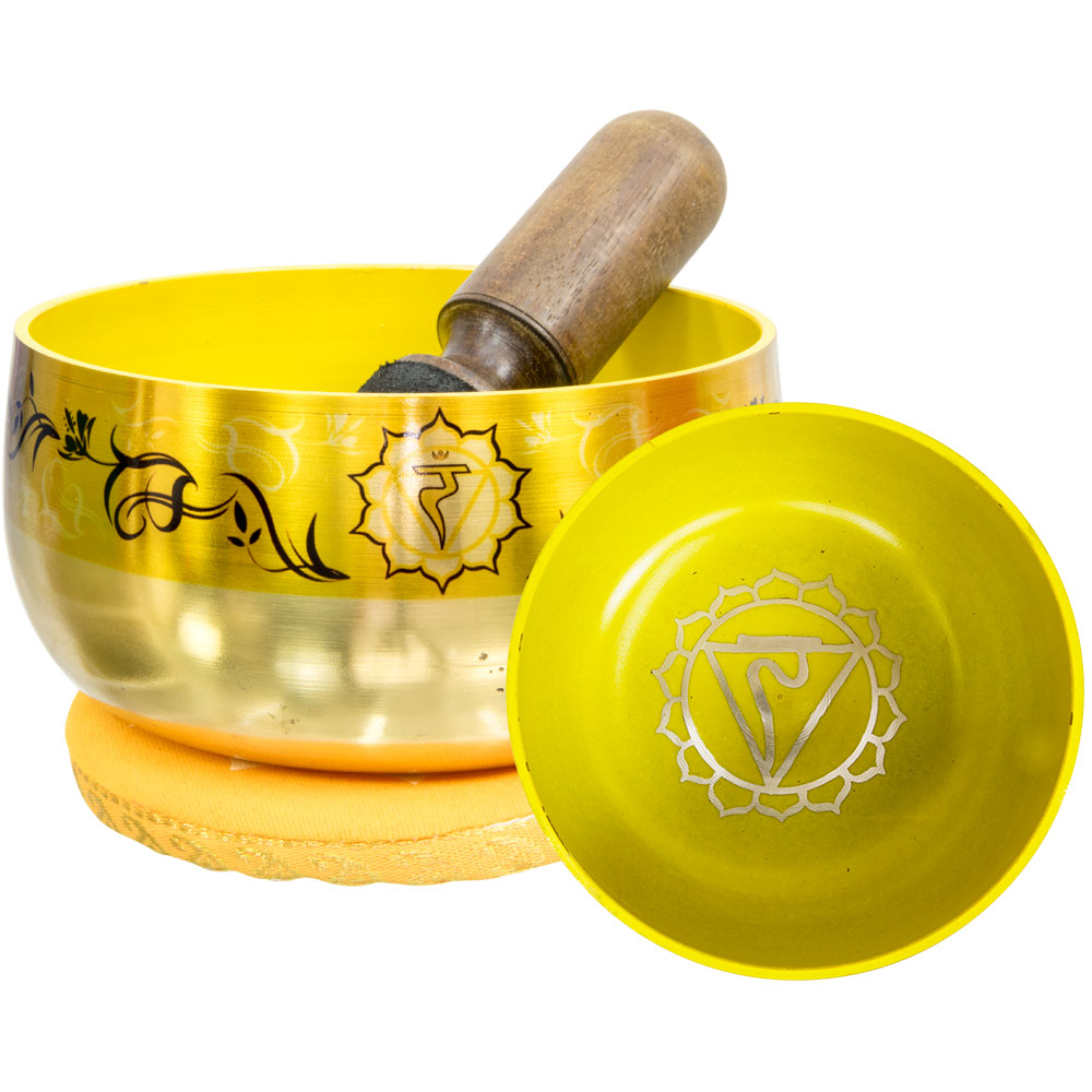 Chakra Singing Bowl - Printed SOLAR Plexus (Each)