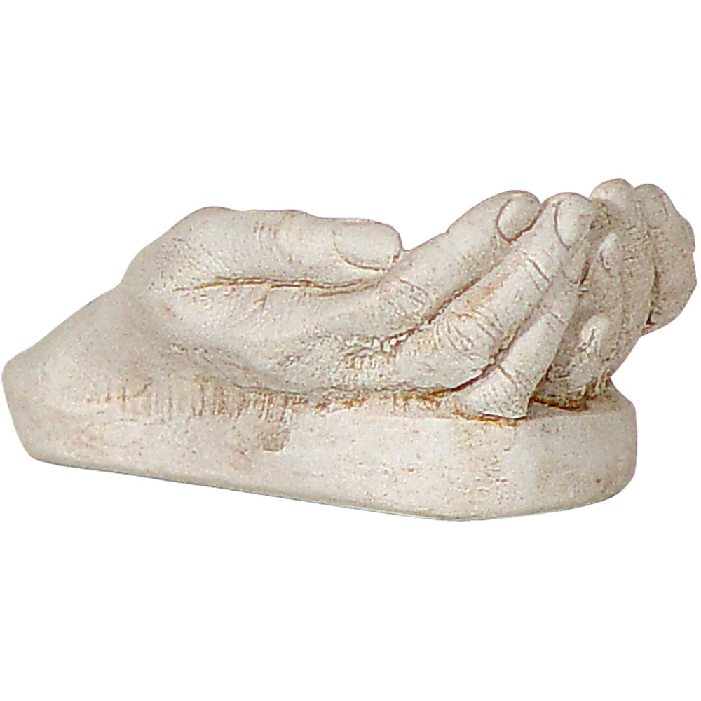 Gypsum Cement FIGURINE Empty Gods Hands (each)