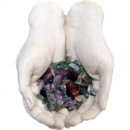 Gypsum Cement Stones Gods Hands (each)