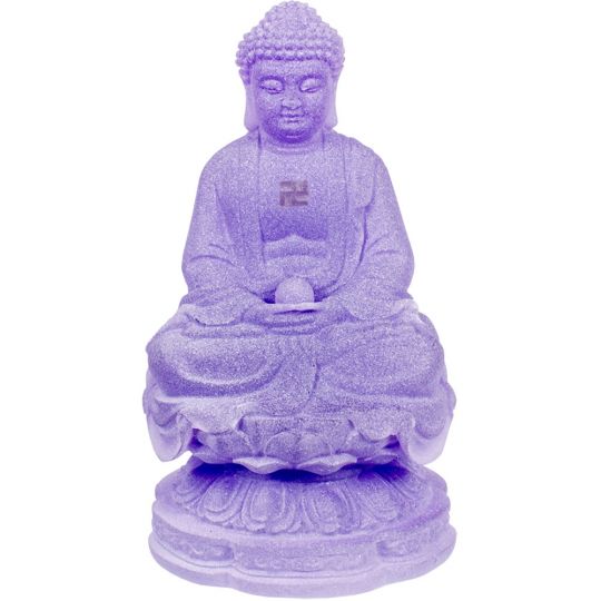 Frosted Acrylic Feng Shui Figurines Meditating Buddha - Purple (each)