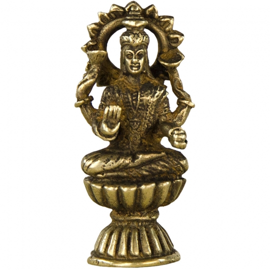 Mini Brass Statues  Chakra Laksmi (Pk of 3)