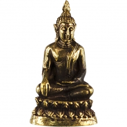 Mini Brass Statues  Shakyamuni Buddha (Pk of 3)