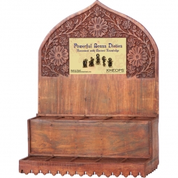 Mini Brass Figurine Empty Wood Display (Each)