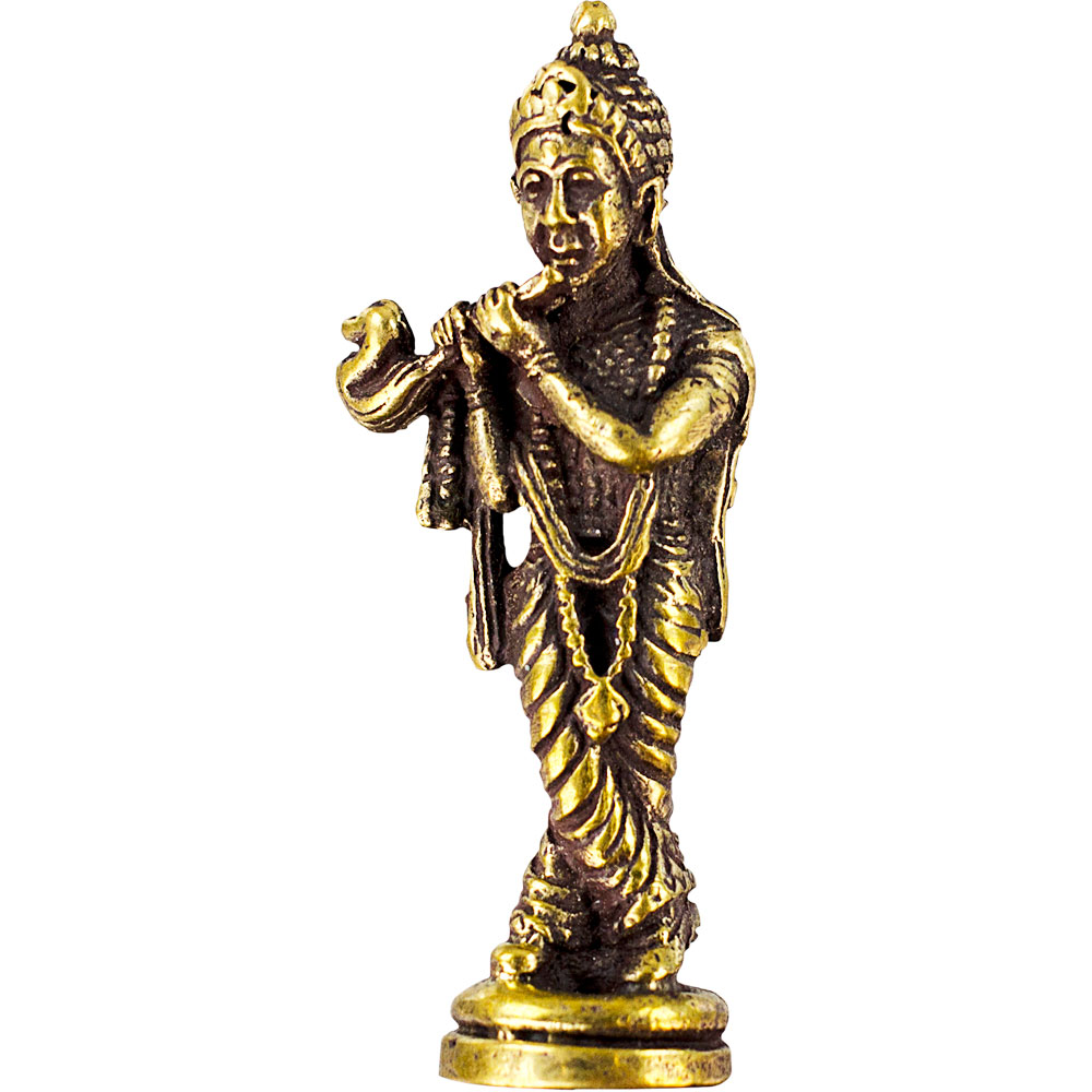 Mini Brass FIGURINE  Krishna (Pk of 3)
