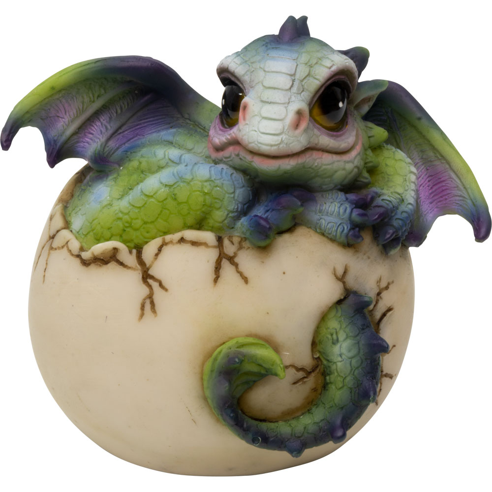 Polyresin Hatching DRAGON Figurine - Chilling (Each)