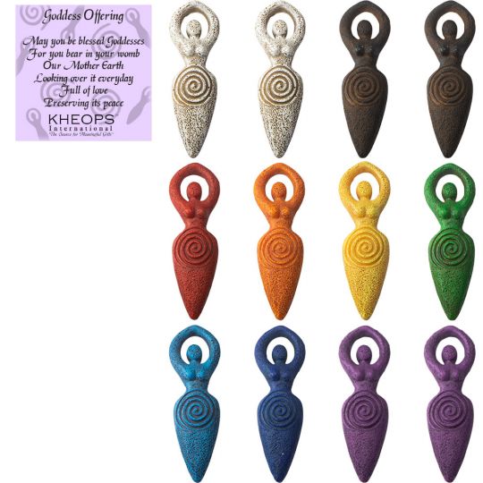 Polyresin Figurines Mini Goddesses - Asstd Colors (Pack of 12)