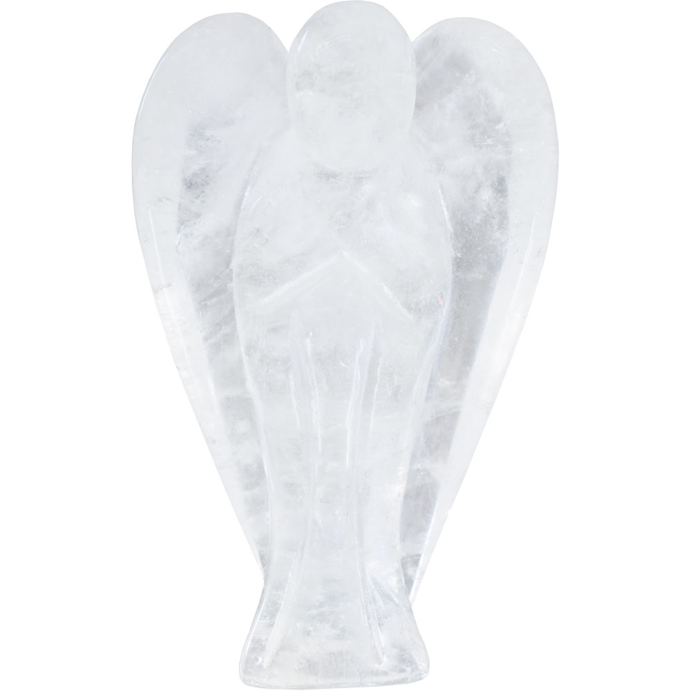 Stone Carving Figurine - 1.75 '' - Clear Qtz ANGEL (Each)