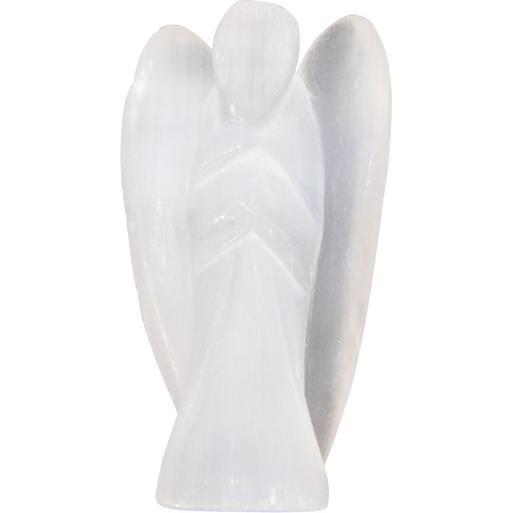 Stone Carving Figurine - 1.75'' - Selenite ANGEL (Each)