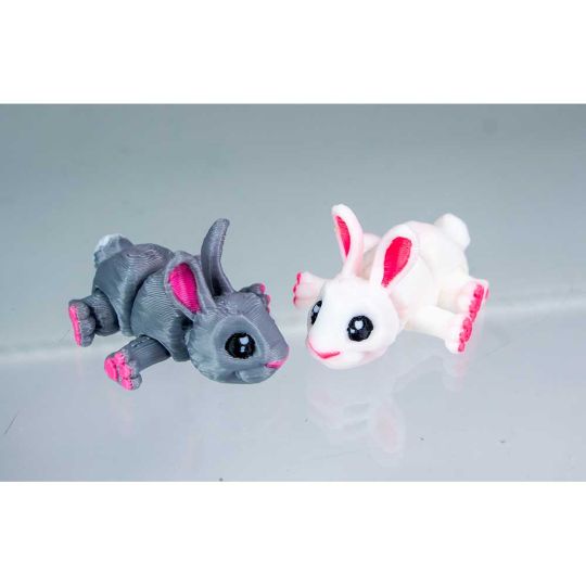 3D Printed Fidget Spirit Animal - Bunny Rabbit Ast'd Colors (Each)