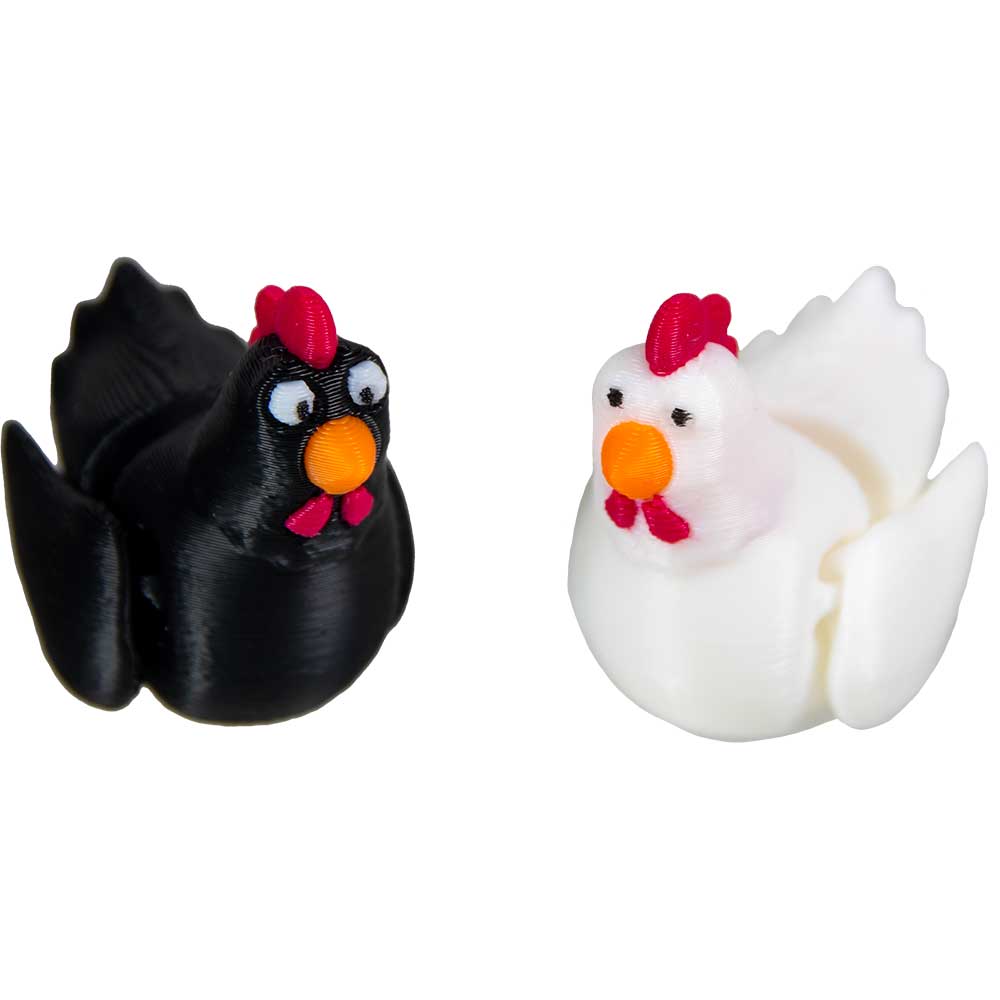 3D Printed Fidget Spirit ANIMAL - Chicken Ast'd Colors (Each)
