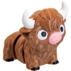 3D Printed Fidget Spirit Animal - Highland Cow (Each)