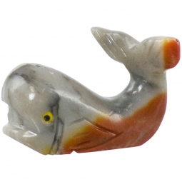 Spirit Animal 1.25-inch Whale Dolomite (pack of 5)