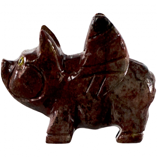 Spirit Animal 1.25-inch Angel-Pig Dolomite (Pack of 5)