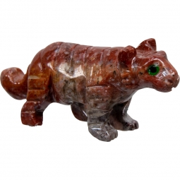 Spirit Animal 1.25-inch Tiger Dolomite (Pack of 5)