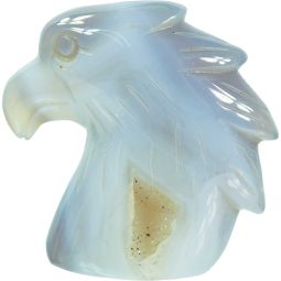 Druzy Agate Figurine - Eagle Head (Each)