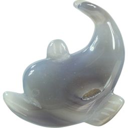 Druzy Agate Figurine - Dolphin (Each)